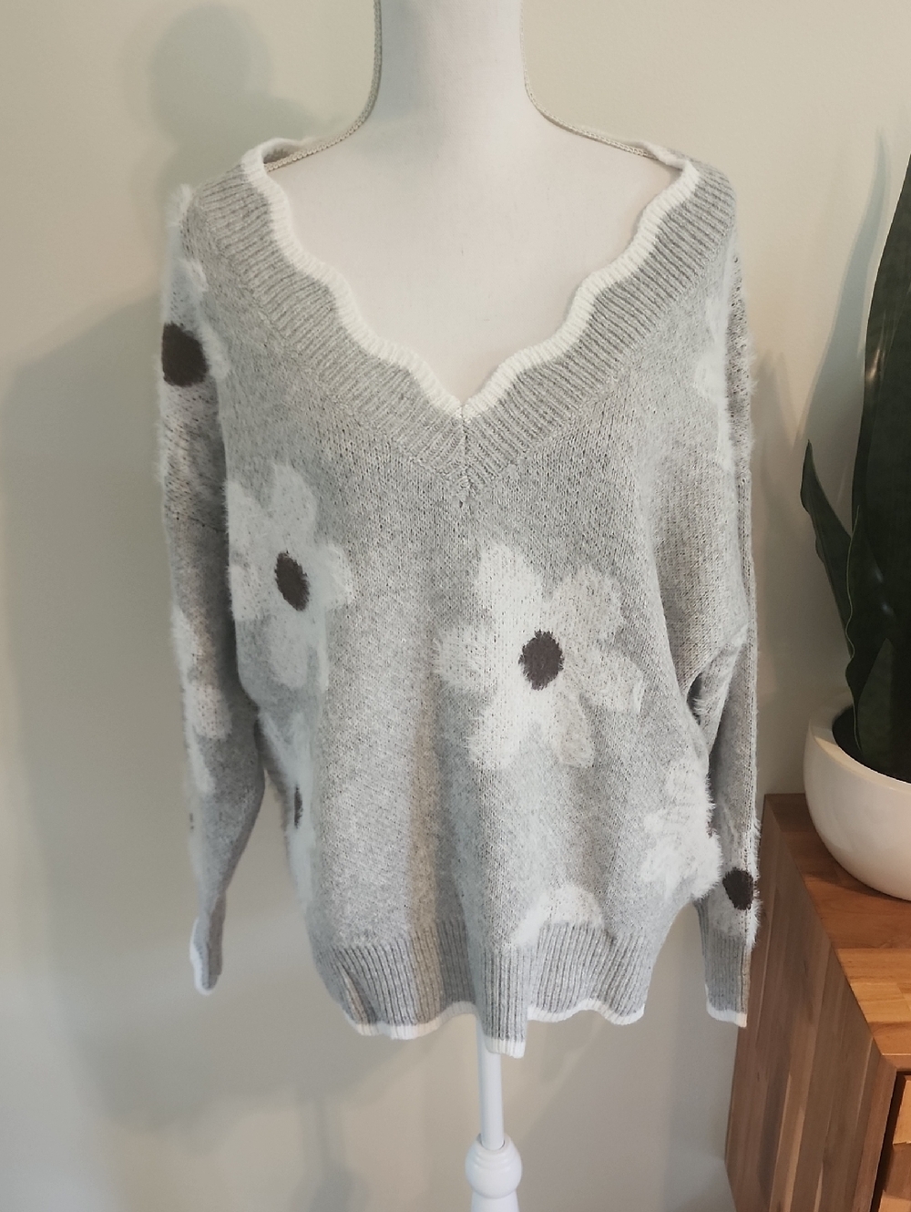 NWOT; Women's V-Neck Sweater